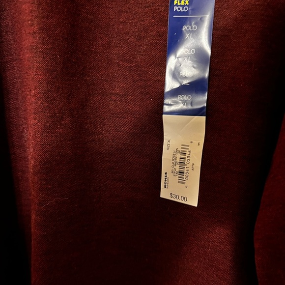NEW long sleeve maroon polo. - Picture 6 of 6